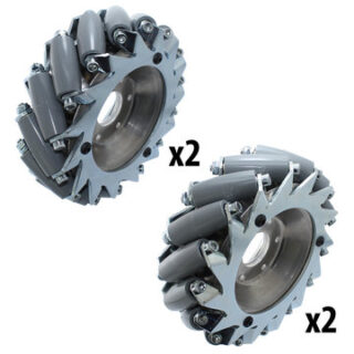 Conjunto de 4 rodas mecanum SR 6"