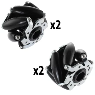 Conjunto de Rodas Mecanum 2,25"
