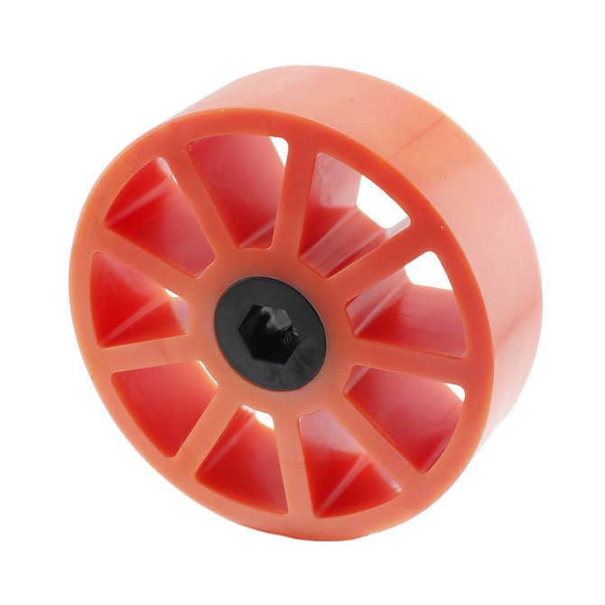 Roda Flexível 3", 40A, eixo hexagonal 3/8"