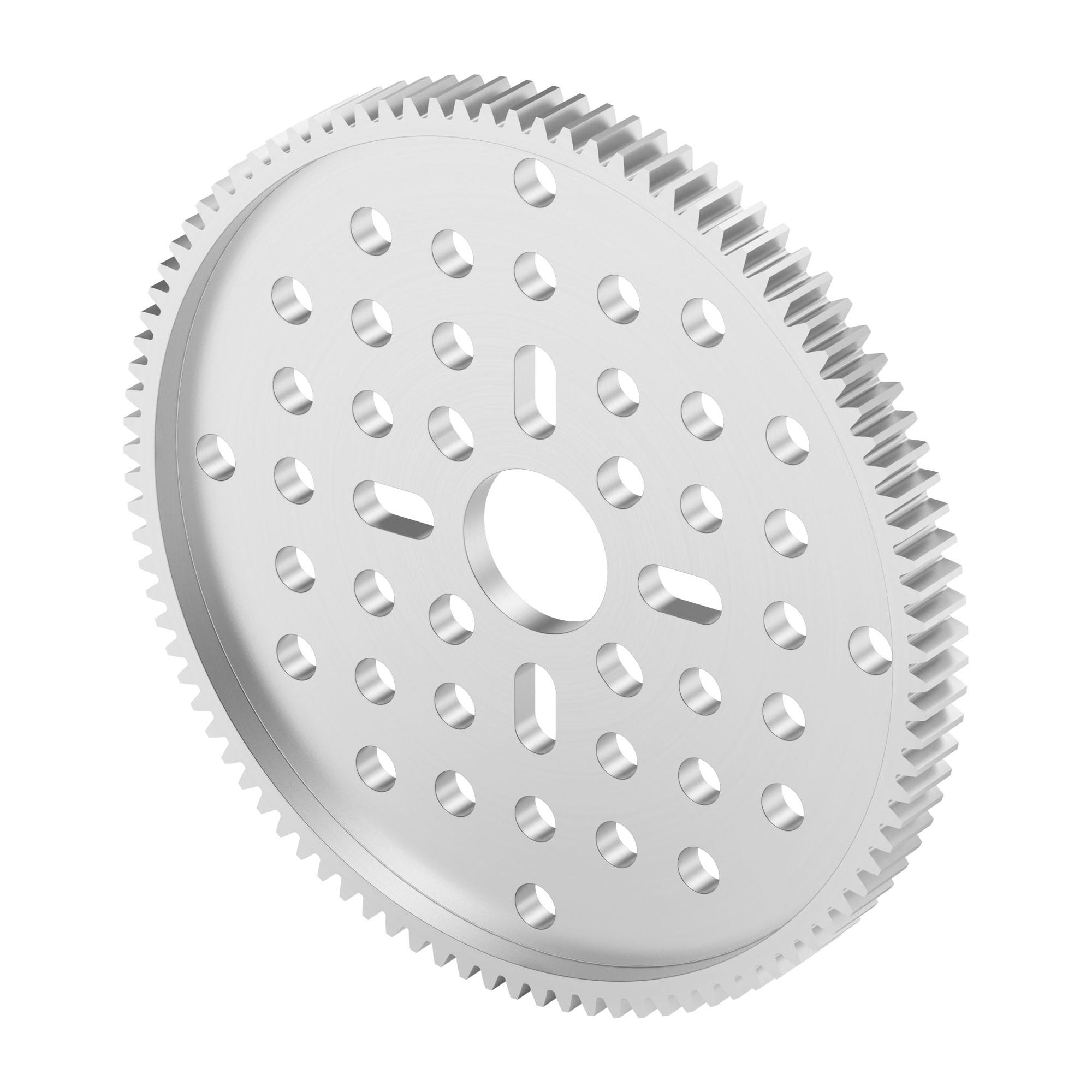 Engrenagem de alumínio, série 2302, MOD 0,8 - 96 dentes