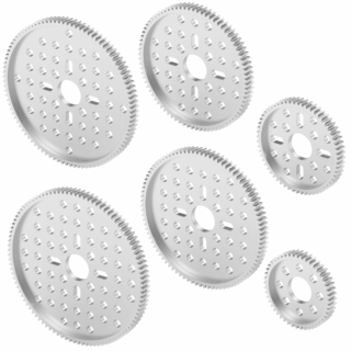 Engrenagens de alumínio, série 2302, MOD 0,8