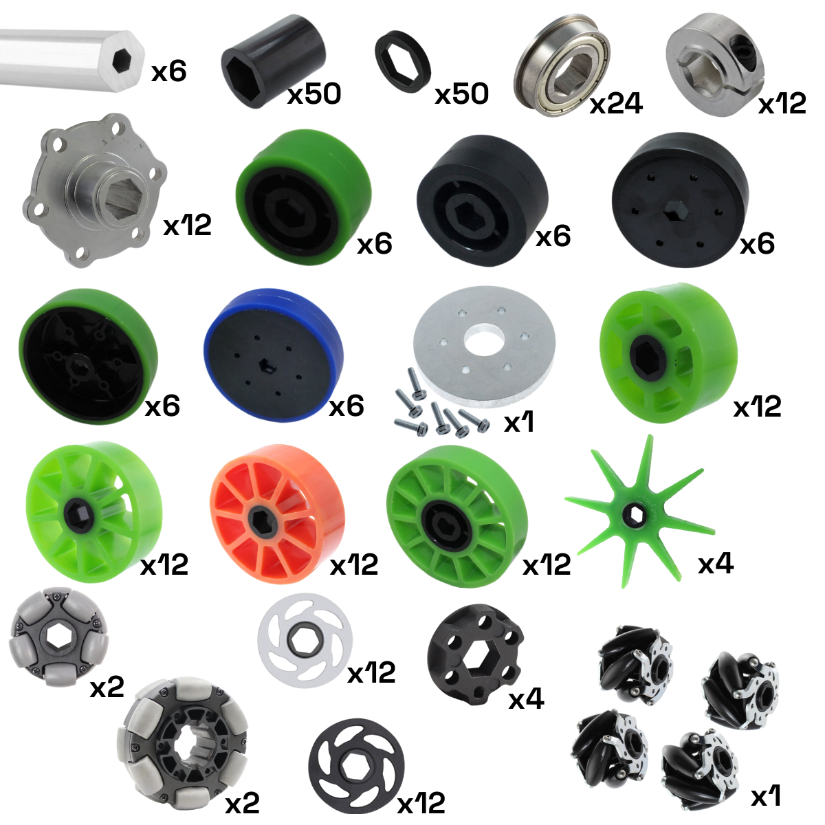 Kit Rodas e Hubs FRC