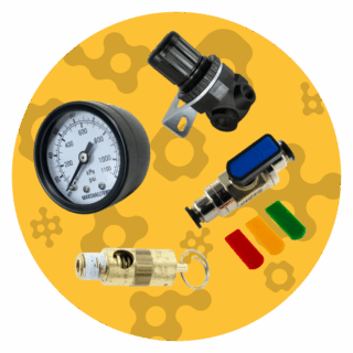 Válvulas, Reguladores e medidores