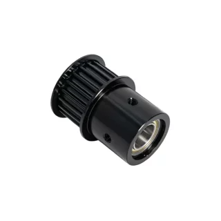 Polia 20 dentes com hub para rolo de alumínio, diâmetro externo 1,125"