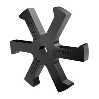 Roda flexível Boot-Wheel, diâmetro 72mm, eixo hexagonal 8mm, dureza 30A