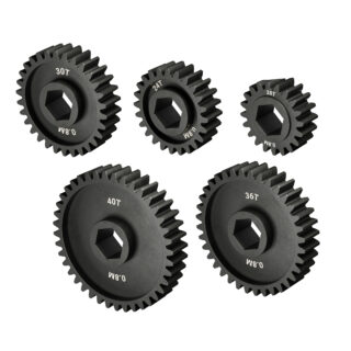 Engrenagens MOD 0,8, Slip-Fit, eixo REX 8mm