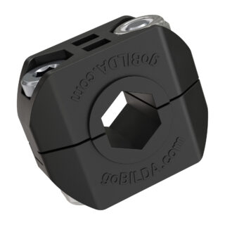 Anel de fixação de policarbonato para eixo REX 8mm, kit com 4